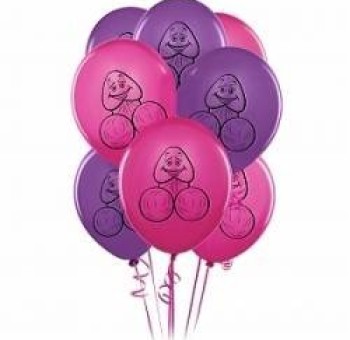 Секс шоп (интим магазин) Шарики PECKER BALLOONS воздушные надувные с эротическим рисунком