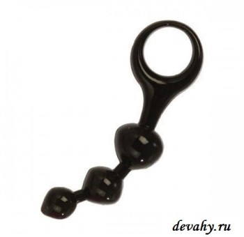 Секс шоп (интим магазин) Интимные анальные бусы Ultimate X-10 Black