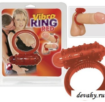 Секс шоп (интим магазин) Виброкольцо на мужской пенис Vibro Ring Red