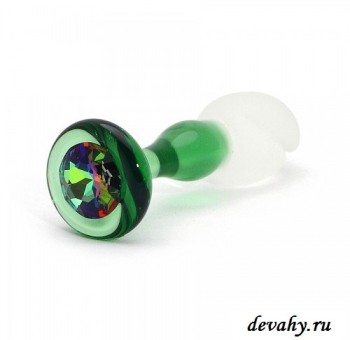 Секс шоп (интим магазин) Будоражащие впечатления с анальной Пробкой Стеклянная Crystal Delight - Rose Bud