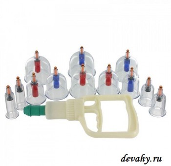Секс шоп (интим магазин) - Эротический женский набор Помп Sukshen 12 Piece Cupping Kit Эротический женский набор Помп Sukshen 12 Piece Cupping Kit