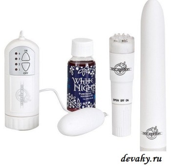 Секс шоп (интим магазин) Вибратор Набор White Nights Pleasure Kit вызывает желание
