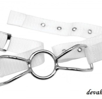 Секс шоп (интим магазин) Расширитель для рта Asylum Patient Mouth Restraint белый для БДСМ