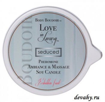 Секс шоп (интим магазин) Массажная свеча с феромонами BODY BOUDOIR Запретный плод