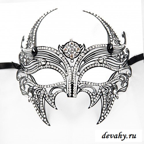 Ювелирная венецианская Маска Diavolo (Swarovski)