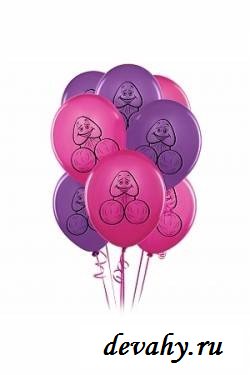 Шарики PECKER BALLOONS воздушные надувные с эротическим рисунком