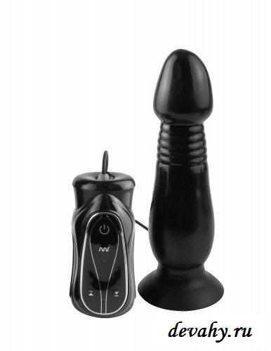 Анальная пробка c вибрацией Thruster (черная)