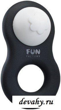 Секс товар эрекционное кольцо Fun Factory LOVERING 8ight, цвет черный