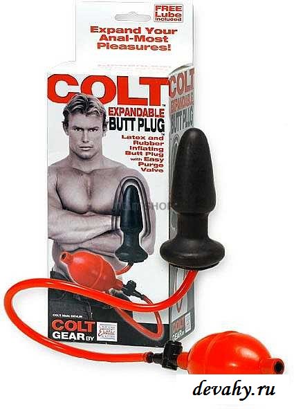 Анальный стимулятор COLT с функцией увеличения