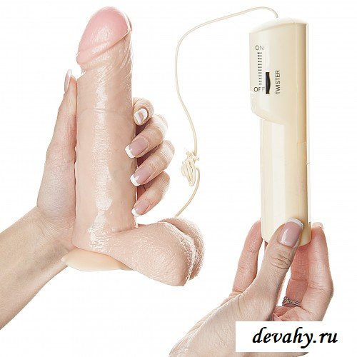 Счастье для девушек фаллоимитатор на Присоске с Ротацией Realistic Cock Squirmy 8 White
