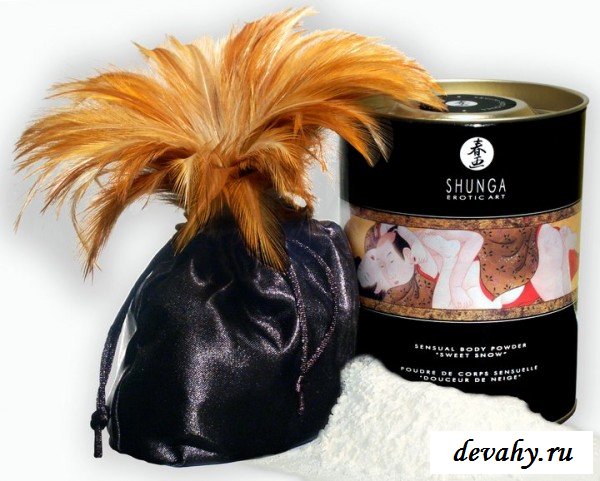 Сладкая пудра для тела Shunga "Шампанское и клубника",228 г для партнёра