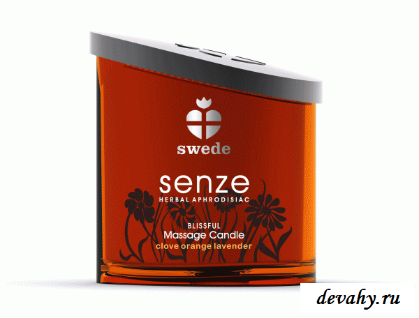 Массажная свеча Swede Senze Massage Candle Blissful, 150 мл для чувственных ощущений