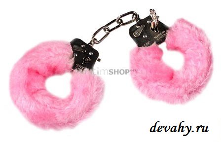 Наручники Love Cuffs Pink Plush с эффектным мехом