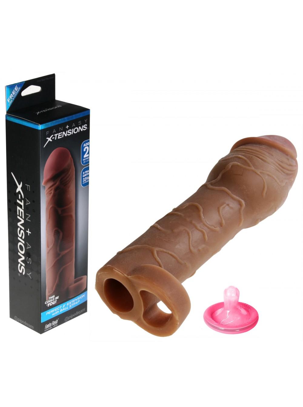 Baile насадка на фаллос с вибростимуляцией - 11 см.